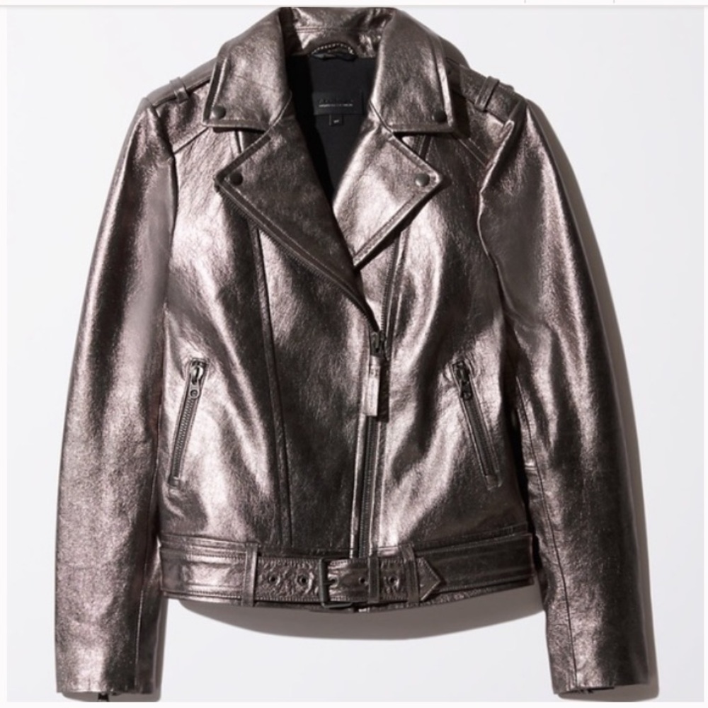 Mackage for Aritzia Metallic Moto Jacket